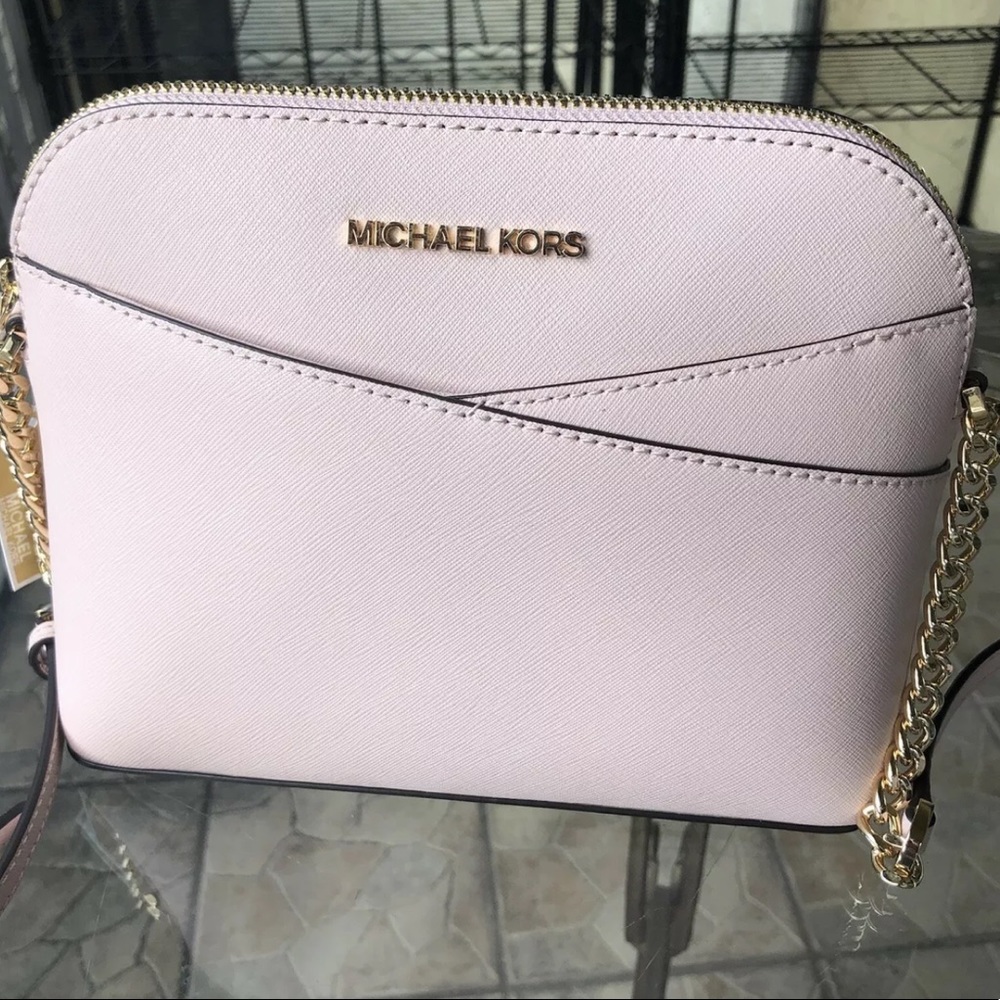 Michael Kors Women Leather Crossbody Handbag Bag Purse Shoulder Messenger Pink